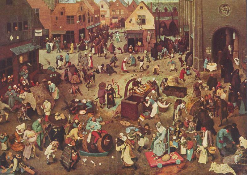 Pieter Bruegel Fight Between Carnival and Lent